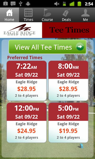 Eagle Ridge Golf Tee Times