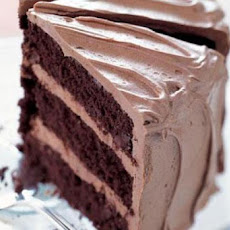 Chocolate Cake with Caramel-Milk Chocolate Frosting