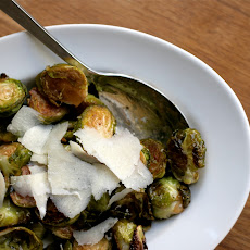 Balsamic Roasted Brussels Sprouts with Mustard Vinaigrette