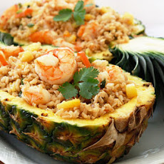 Pineapple Shrimp Brown Fried Rice