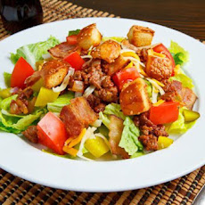 Bacon Double Cheese Burger Salad