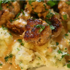 Easy Swedish Meatballs and Smashed Potatoes