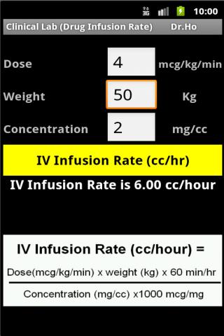 【免費醫療App】Clinical Lab ( IV Dose )-APP點子