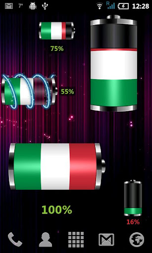 Italy: Flag Battery Widget