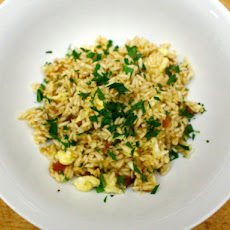 Dinner Tonight: Saffron Fried Rice with Dried Apricots and Almonds