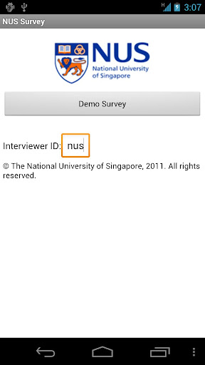 NUS Survey