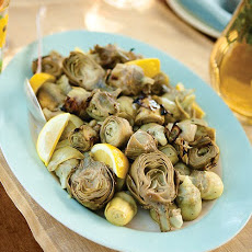 Cured Country Ham with Grilled Artichokes