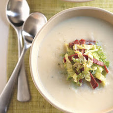 Parsnip Soup with Corned Beef and Cabbage