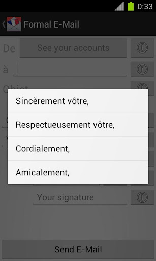 【免費生產應用App】French E-Mail Helper-APP點子