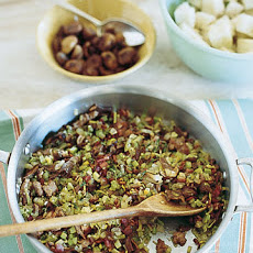 Porcini, Chestnut, and Sausage Stuffing