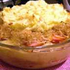 Hot Dog, Potato and Sauerkraut Bake