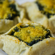 Triple Cheese Spinach Tarts