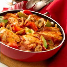 Tomato Basil Skillet Chicken Cacciatore