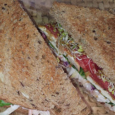 Fried Tofu Sandwich, Cornmeal Breading