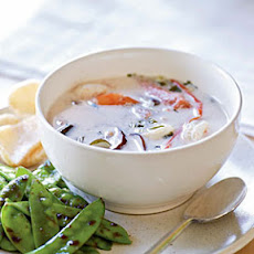 Thai Hot and Sour Soup with Shrimp