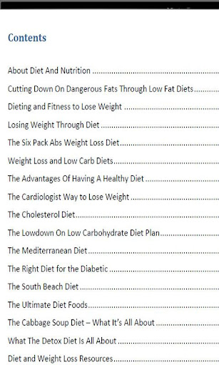 healthy-diet-weight-loss for android screenshot