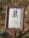 Lantau Trail Distance Post L014