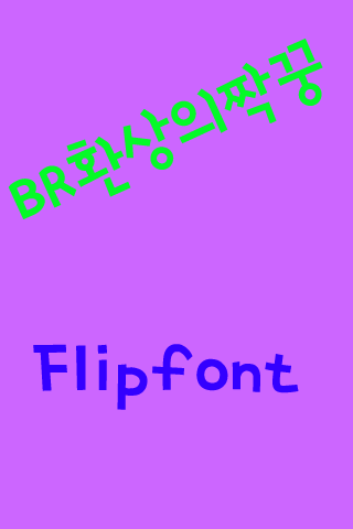 BR환상의짝꿍 한국어 FlipFont