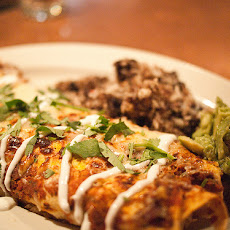 Bean and Potato Enchiladas