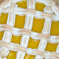 Meyer Lemon Meringue Lattice Tart