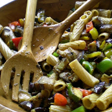 Whole-Wheat Pasta Salad with Grilled Zucchini and Olives
