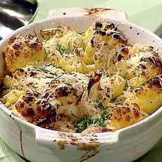 Oven-Roasted Cauliflower with Garlic, Olive Oil and Lemon Juice