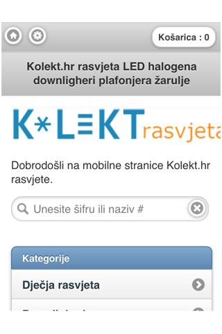 Kolekt.hr prodaja rasvjete