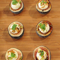 Black Mission Figs with Toasted Pistachios and Whipped Mascarpone
