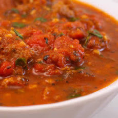 Sausage and Basil Marinara Sauce with Fresh Tomatoes