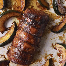 Spice-Rubbed Pork Loin with Acorn Squash