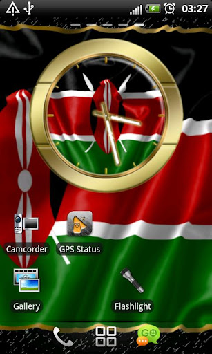 Kenya flag clocks