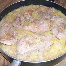 Polish Pork chops with Sauerkraut