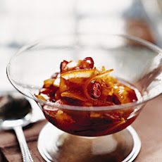 Candied-Orange and Cranberry Compote