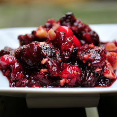 Gingered Cranberry Fig Chutney