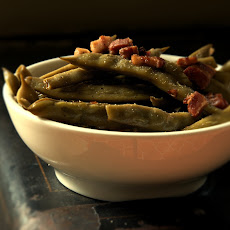 Long Cooked Romano Beans with Pancetta