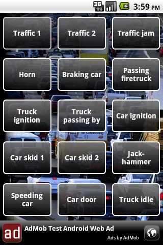 Traffic jam soundboard