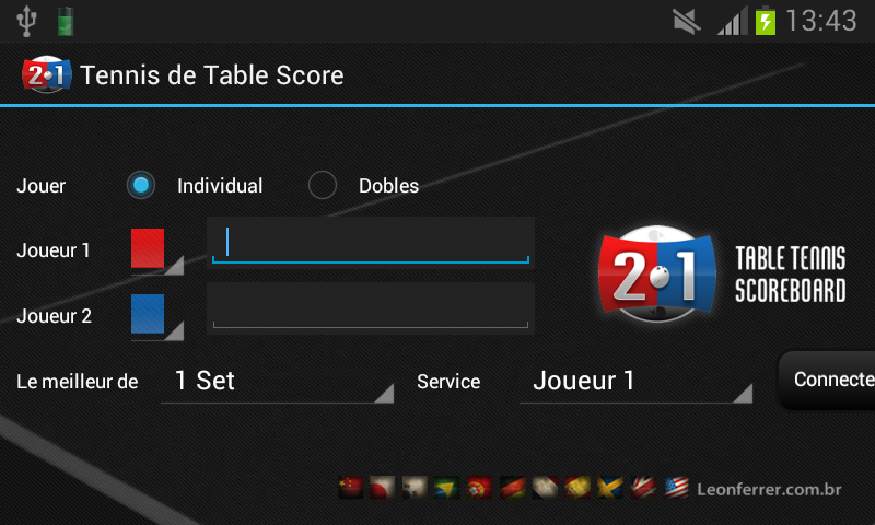 Android application Table Tennis Scoreboard Full screenshort