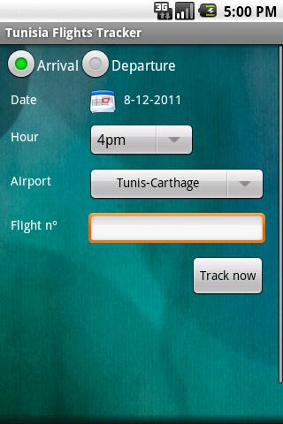 Tunisia Flights Tracker