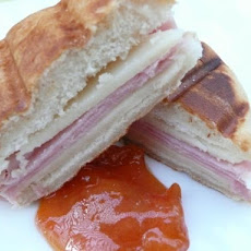 Ham and Manchego Panini With Dipping Sauce