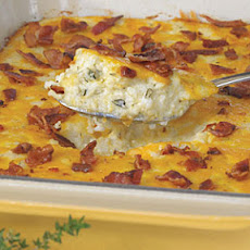 Bacon and Cheddar Cheese Grits Casserole