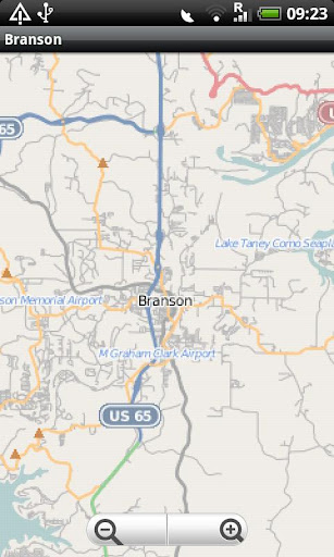 Branson MO Street Map