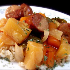 Sweet 'n' Sour Sausage-Crock Pot
