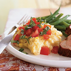 Two-Corn Polenta with Tomatoes, Basil, and Cheese