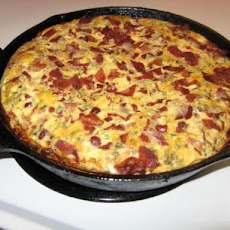 Skillet Potato Pie With Eggs and Cheese