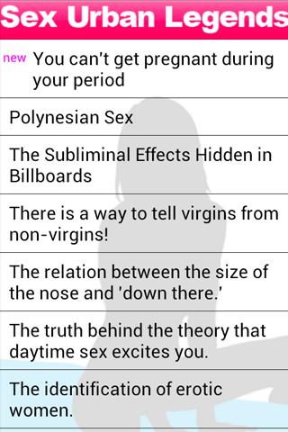 sex-urban-legends for android screenshot