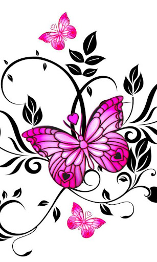 Exclusive butterfly 480x800