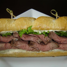 Beef and Horseradish Sauce Sandwich