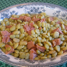 Southern Lima Butter Beans With Ham Bits