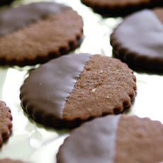 Fine Cooking's Chocolate-Glazed Chocolate-Hazelnut Cookies