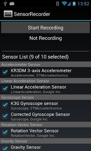 Sensor Recorder